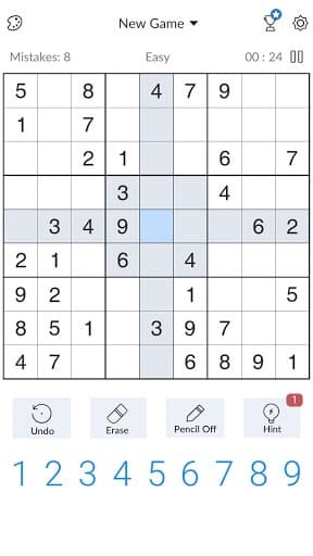 Sudoku - Free Classic Sudoku Puzzles screenshot 3