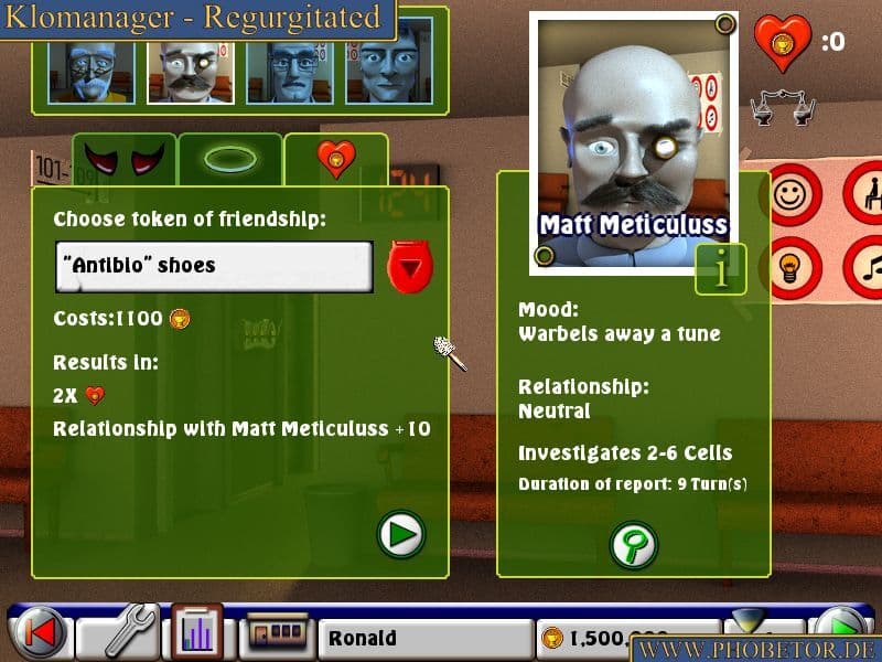 Klomanager - Regurgitated (itch) screenshot 4