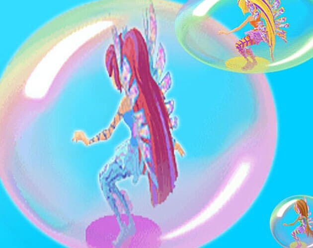 Winx Bubble Race Game