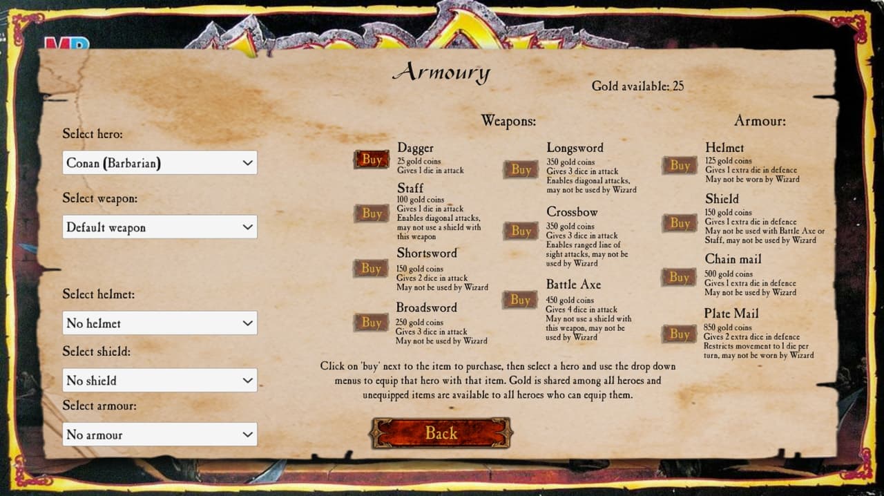 Hero Quest (DrNinja) screenshot 6