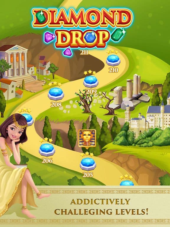 Diamond Drop - Match gems & jewel screenshot 3