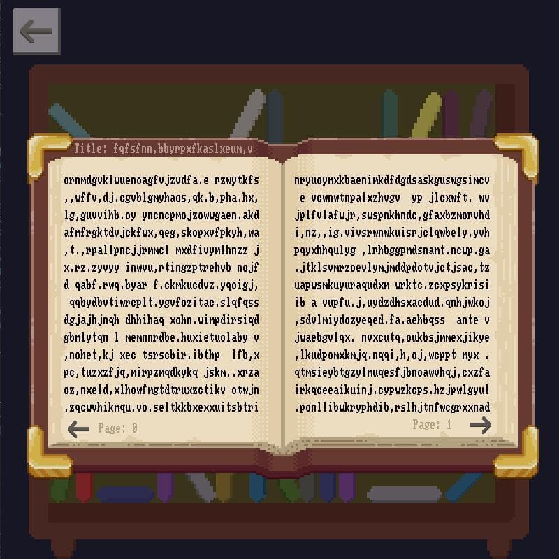 The Library of Babel (itch) (AugustFU) screenshot 4