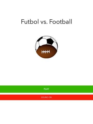 Futbol vs. Football screenshot 3