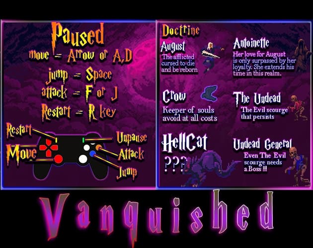 Game Dev TV Game Jam - Post Jam release Vanquished screenshot 2