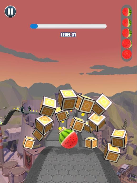 Rolling Ball Sky Escape screenshot 6