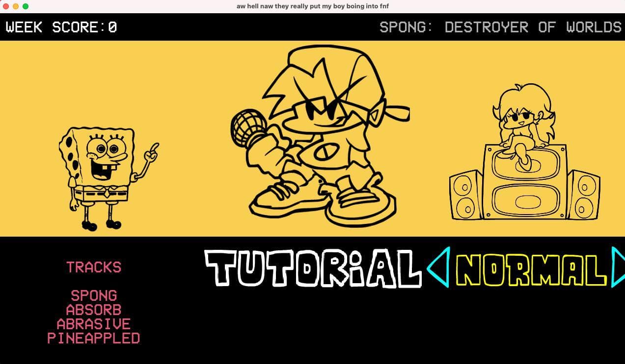 FNF Vs Spong For mac screenshot 3
