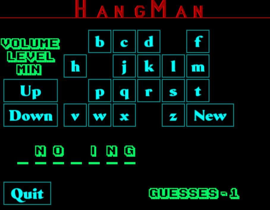 Hangman (itch) (JesseWebb) screenshot 2