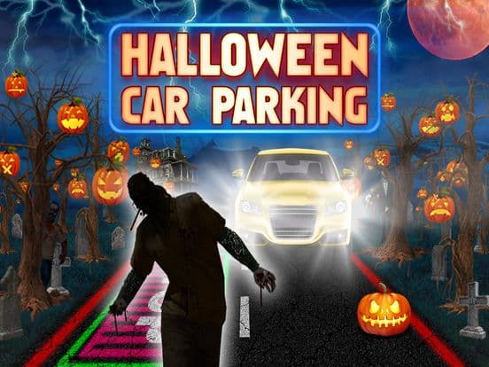 Halloween Car Parking Free screenshot 2