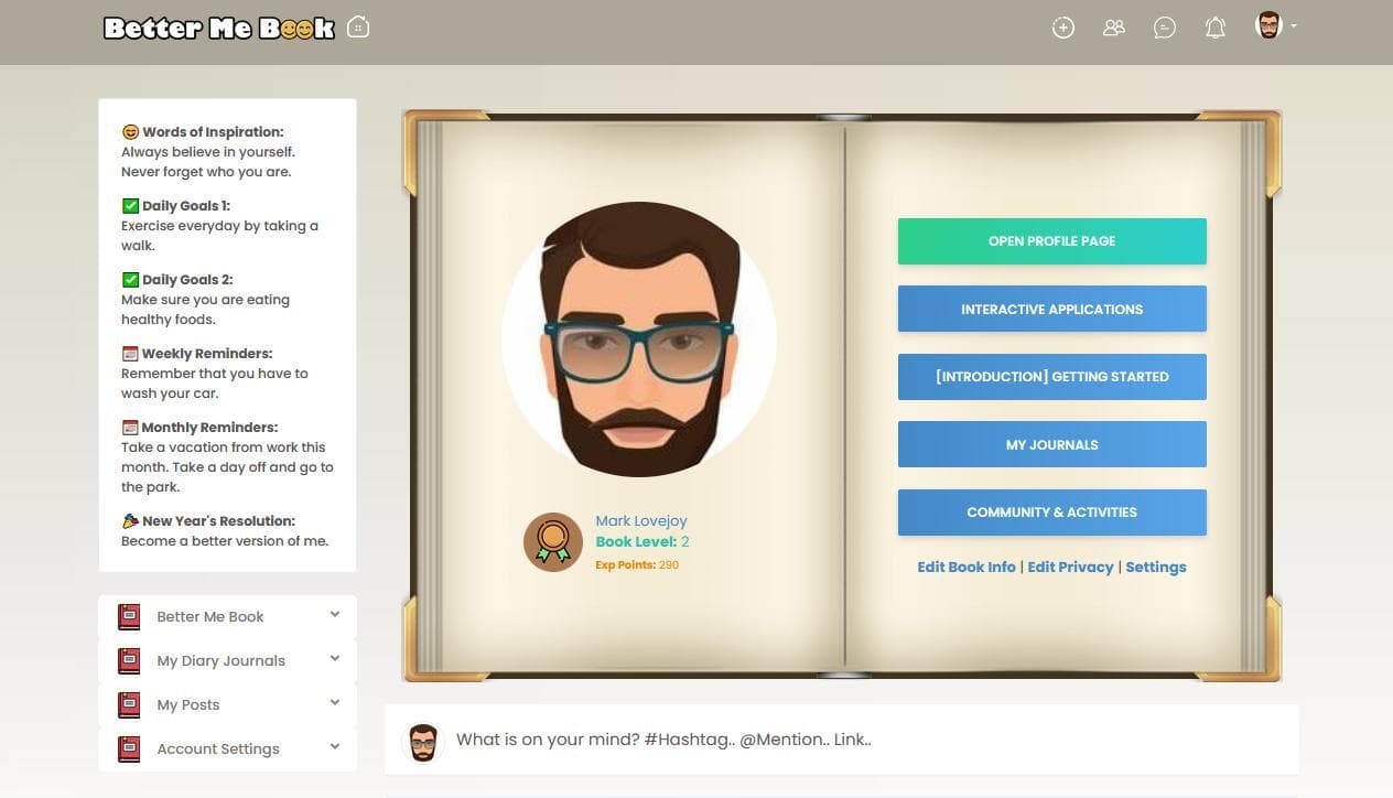 Better Me Book [Digital Diary and Self Help Platform] screenshot 3
