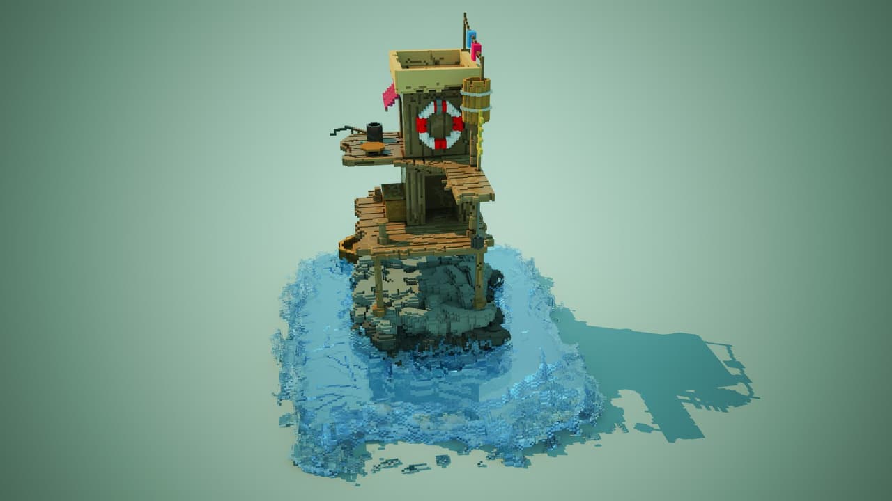 voxel 3D fisher tower screenshot 2