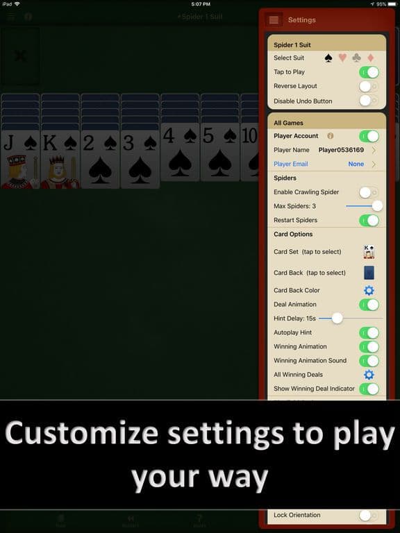 Spider Solitaire by Solebon screenshot 5