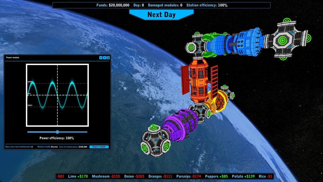 Universal Space Station Inc. - Sci Fi Economy Management Resource Simulator screenshot 4