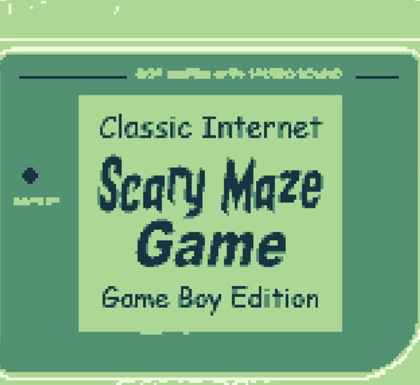 Classic Internet Scary Maze Game: Game Boy Edition screenshot 2