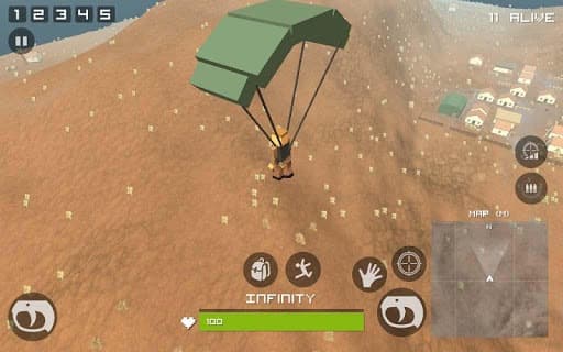 Grand Pixel Royale Battlegrounds Mobile Battle 3D screenshot 3