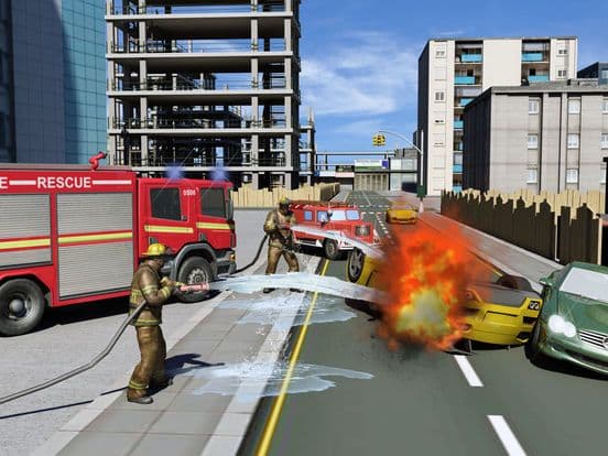 FireFighter truck driver real hero emergency parking screenshot 5