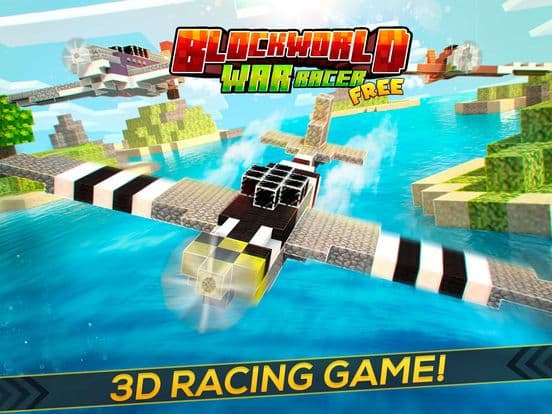BlockWorld War Racer | Aircraft Battle Game screenshot 2