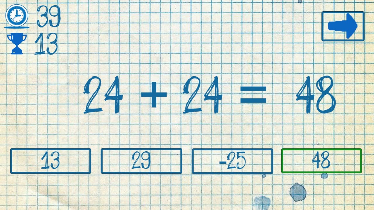 The young mathematician: Easy difficulty