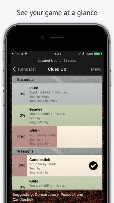 Clued Up: for Clue Board Game screenshot 2