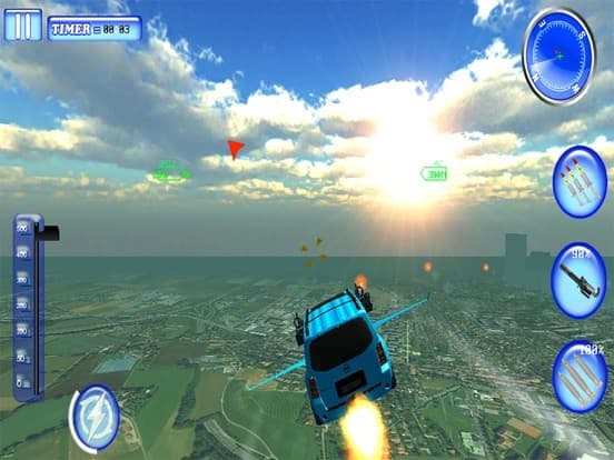 Flying Jeep Gunship Battle 3D 2017 screenshot 2