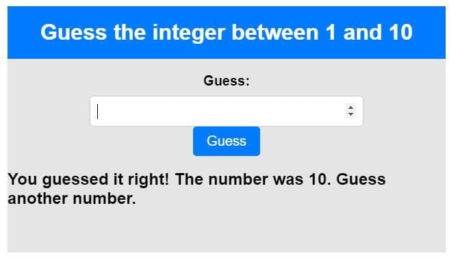 Integer Guessing screenshot 2