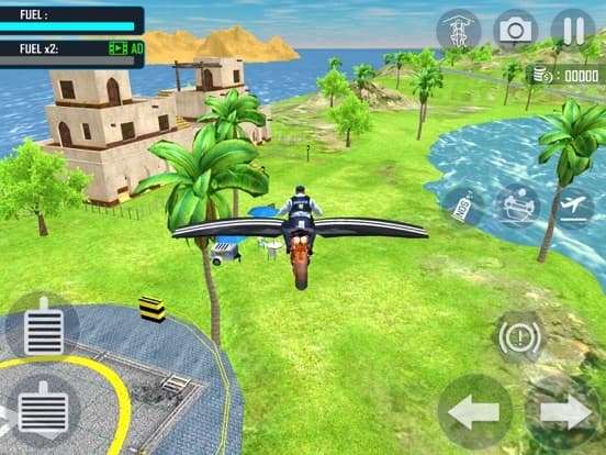 Flying Motorbike Real Sim 3D screenshot 2