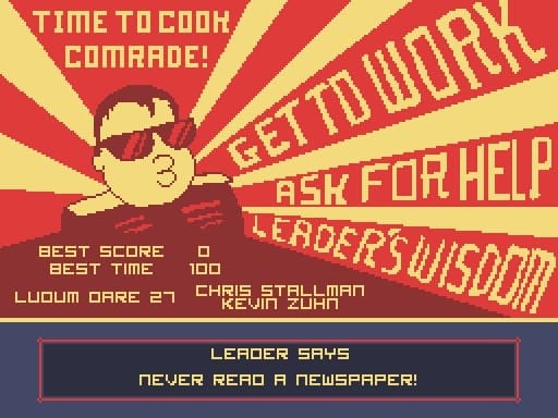 Time To Cook, Comrade