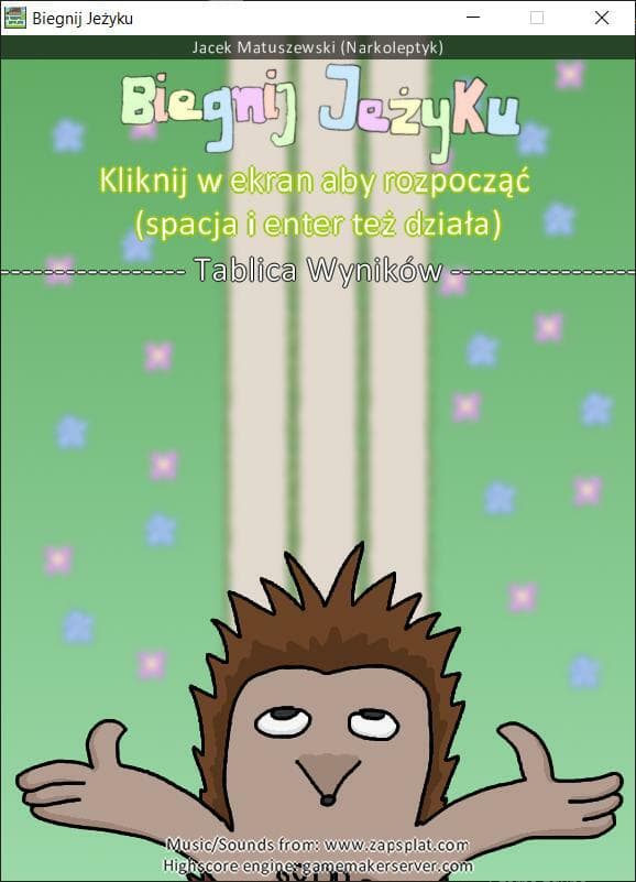 Biegnij Jeżyku! (eng: Run Hedgehog!) screenshot 2
