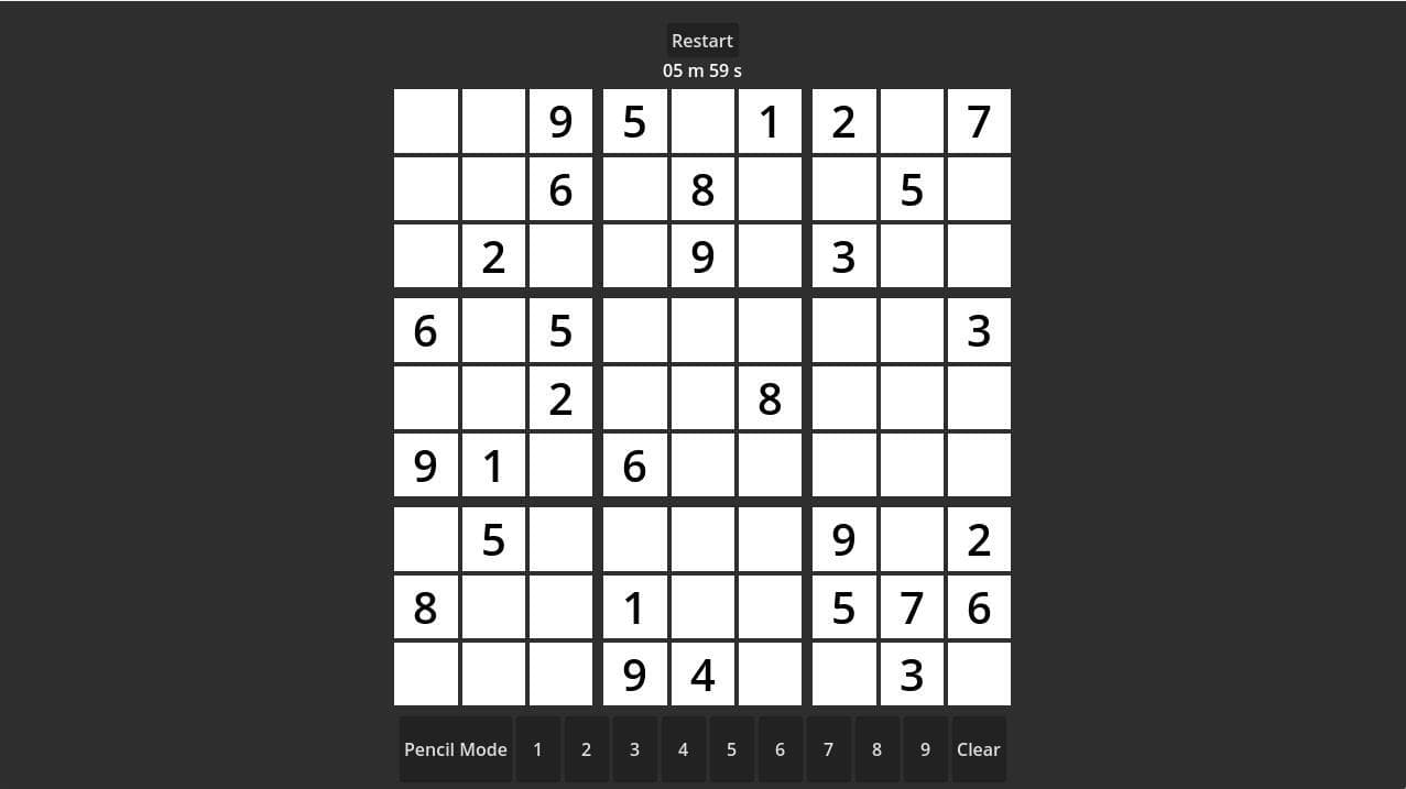 JamJestSimons Sudoku screenshot 2