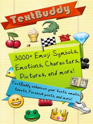 Text Buddy - An Email and Text Enhancement App - Emojis, Emoticons, Characters, & More! screenshot 2