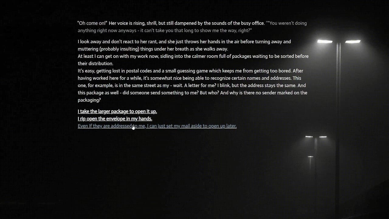 Do (not) go into the gentle night screenshot 2