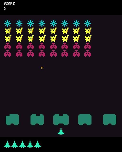 Space Invaders (itch) (k4gi) screenshot 2
