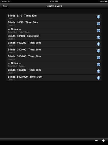 PokerTimer screenshot 3