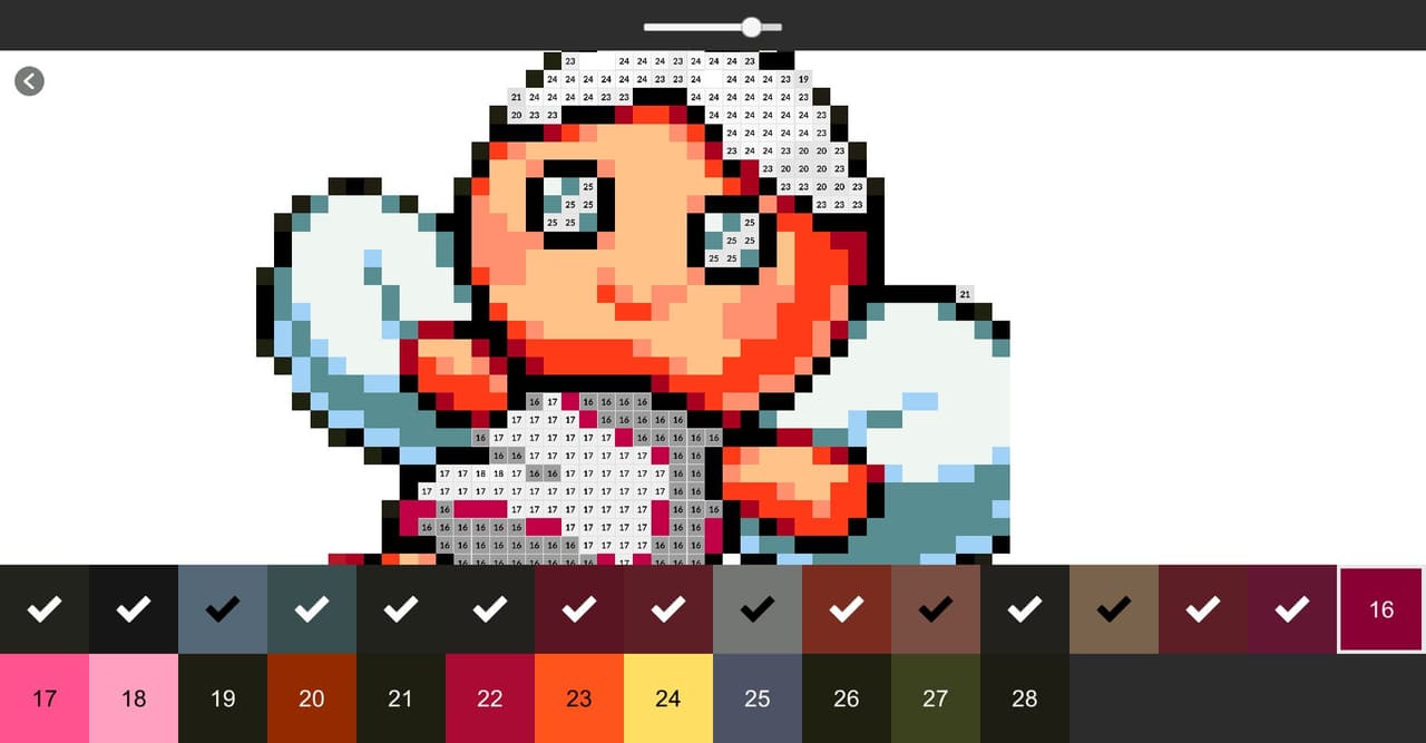 Color by Number - Monster Heroes (itch) screenshot 5