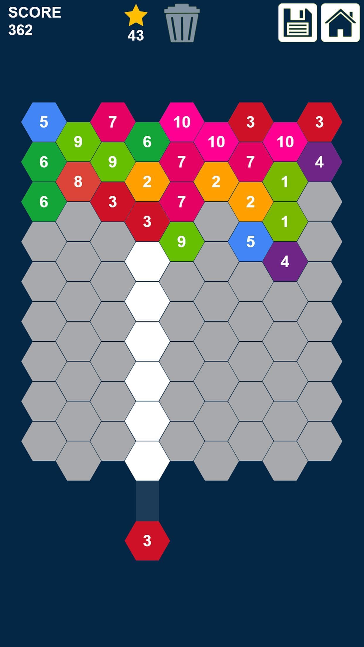 Hexa Puzzle: Shoot n Merge Numbers screenshot 5