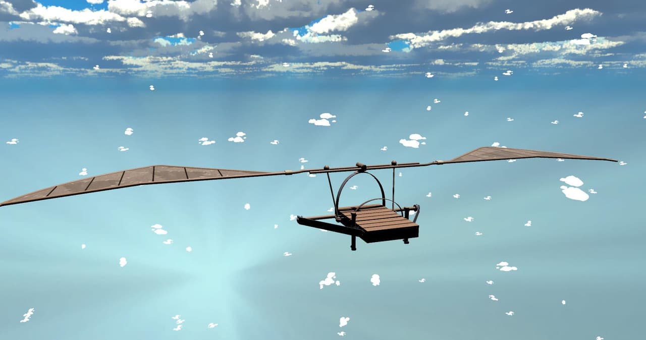 Leonardo Da Vinci Flying Machine Demo