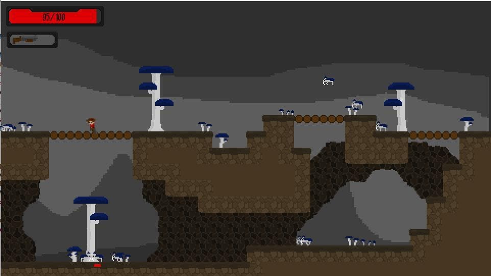 pygame platformer combat game (WIP) screenshot 2