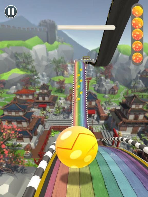 Rolling Ball Sky Escape screenshot 4