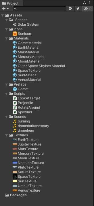 My Solar System Proyect