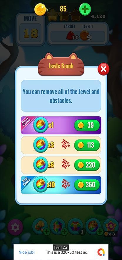 Jewel Hunter Unity Template screenshot 5