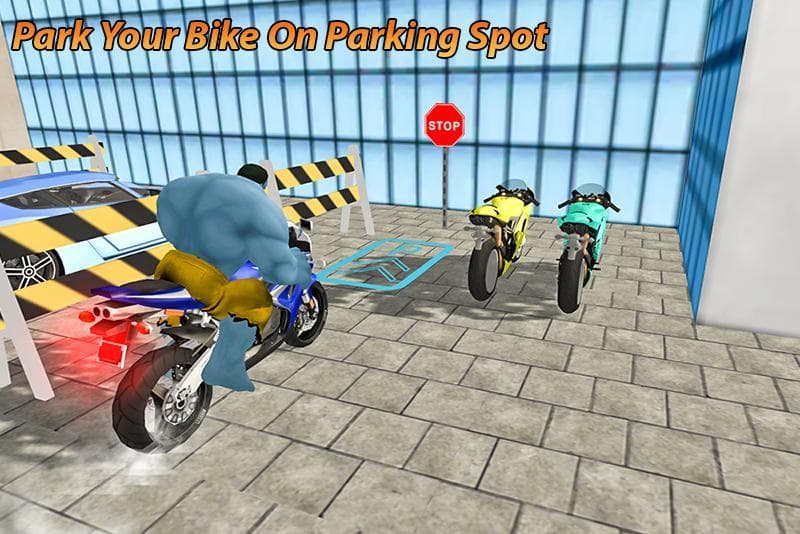 Super Hero Bike Parking 2018 screenshot 3