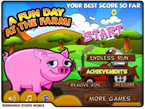A Haystack Jump - Pinky Pigs Big Shot Day at the Farm Free screenshot 2