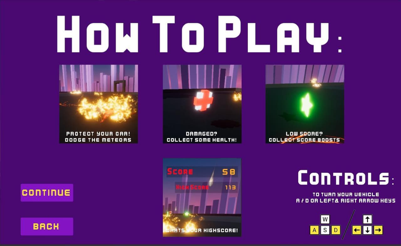 Meteor Kamikaze Dash screenshot 3