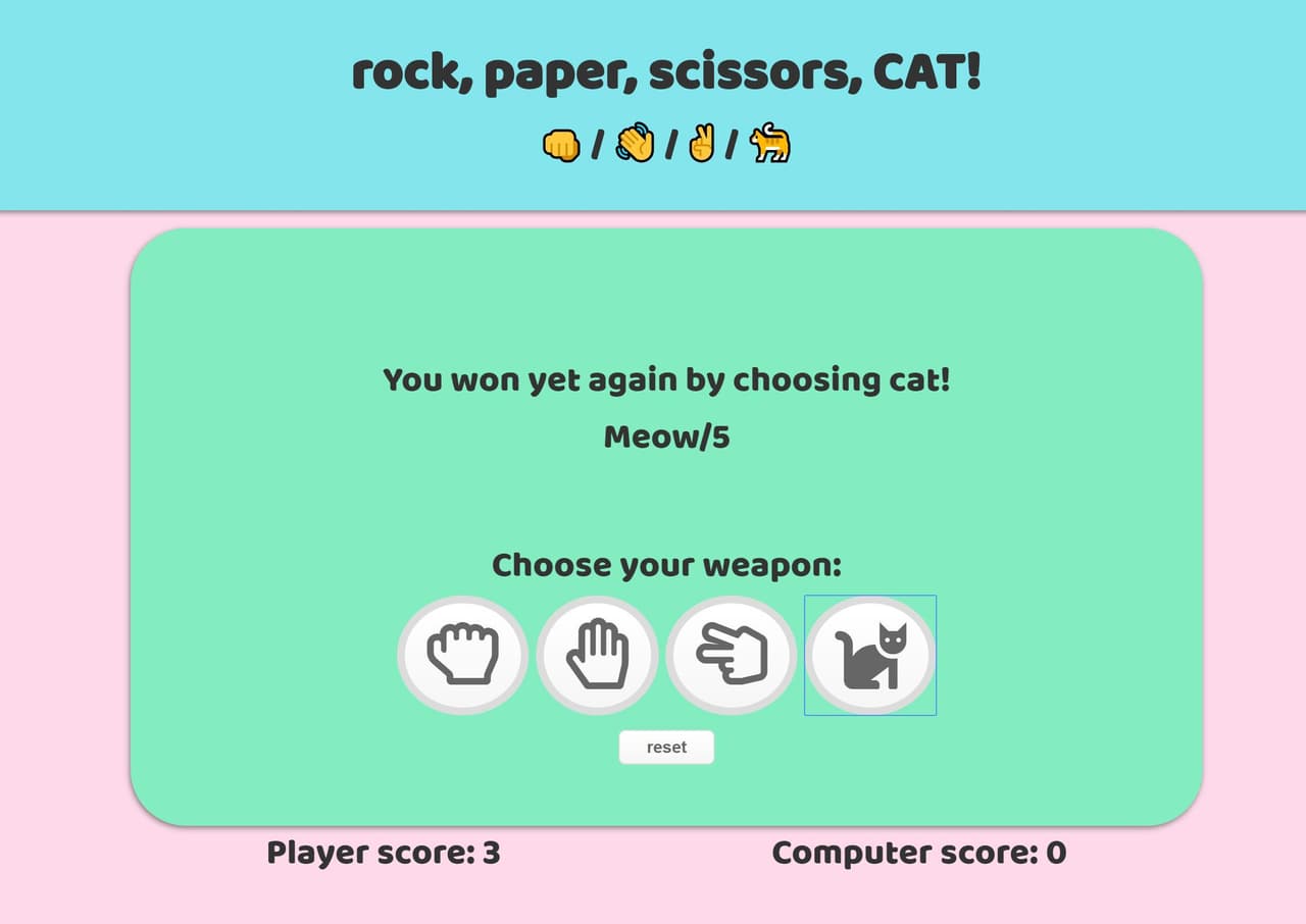 Rock, Paper, Scissors, CAT!