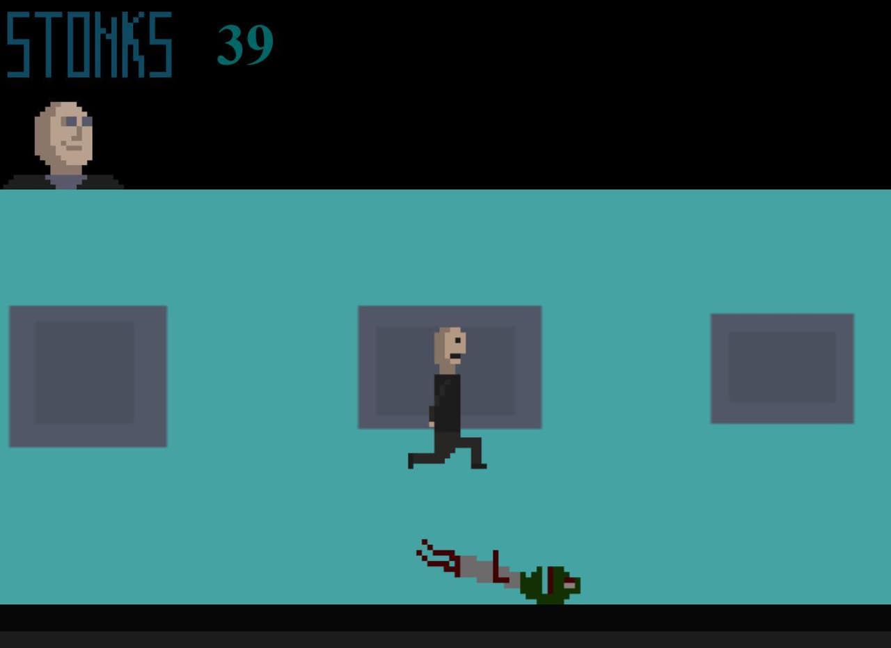 An outdated stonks game