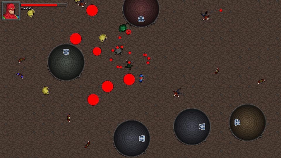 Captain Pixel Vs The Round Invaders