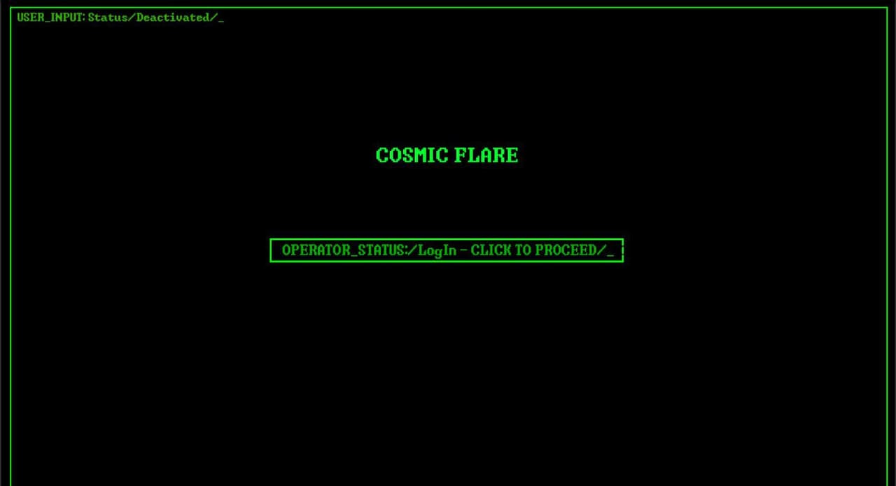 COSMIC FLARE - A TEXT ADVENTURE GAME screenshot 2