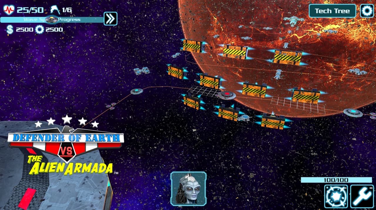 DEFENDER OF EARTH VS THE ALIEN ARMADA