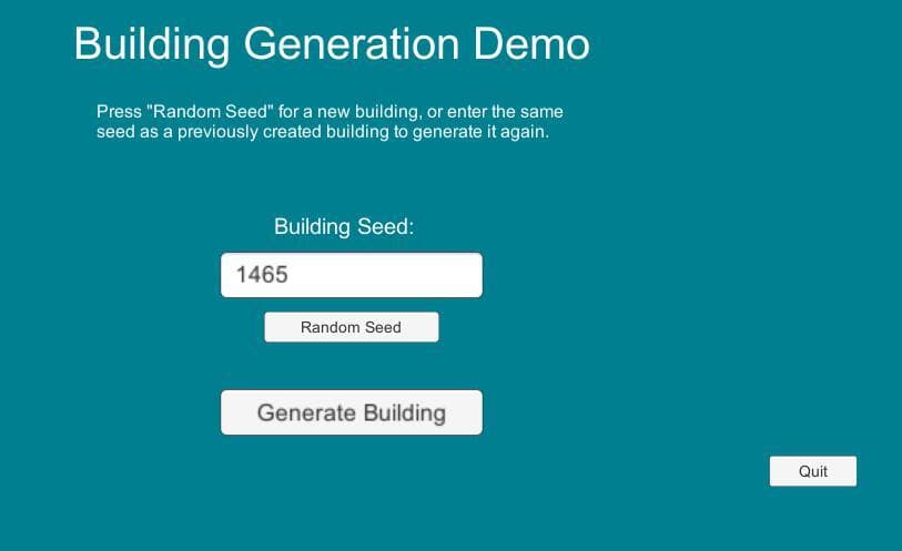 Building Procedural Generation Demo