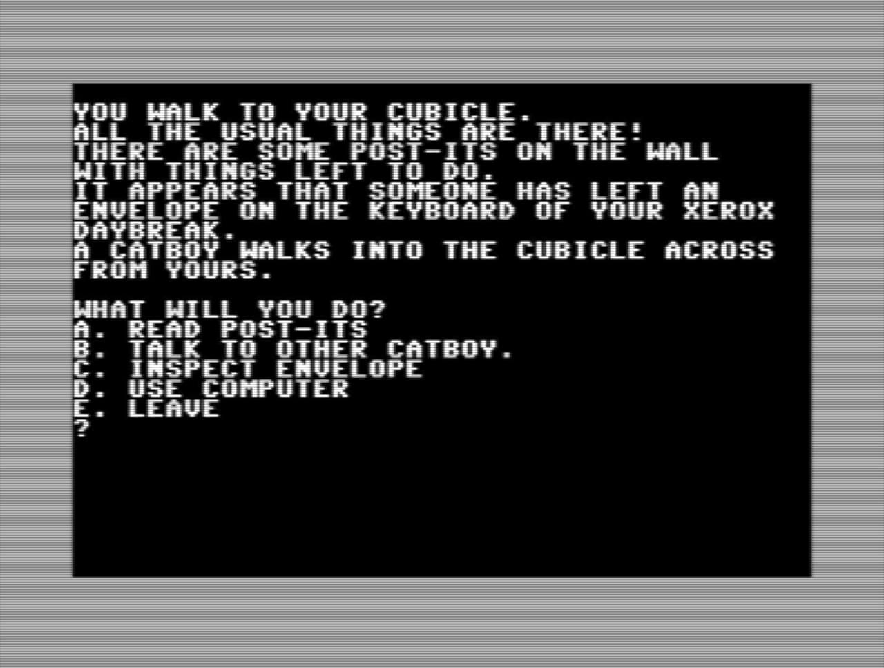 Catboy Office (Commodore 64)