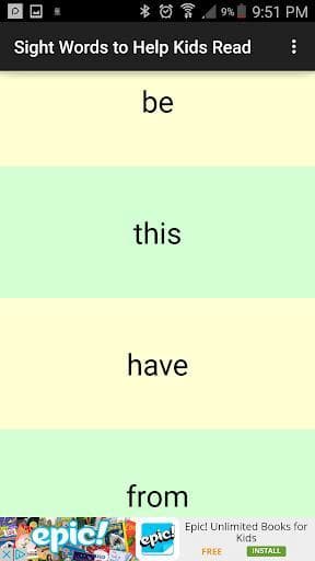 Sight Words to Help Kids Read screenshot 4